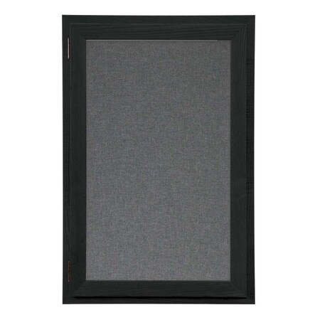 United Visual Products Outdoor Enclosed Combo Board, 42"x32", Satin Frame/Burgundy & Rubber UVCB4232OD-BURGUN-RUBBER